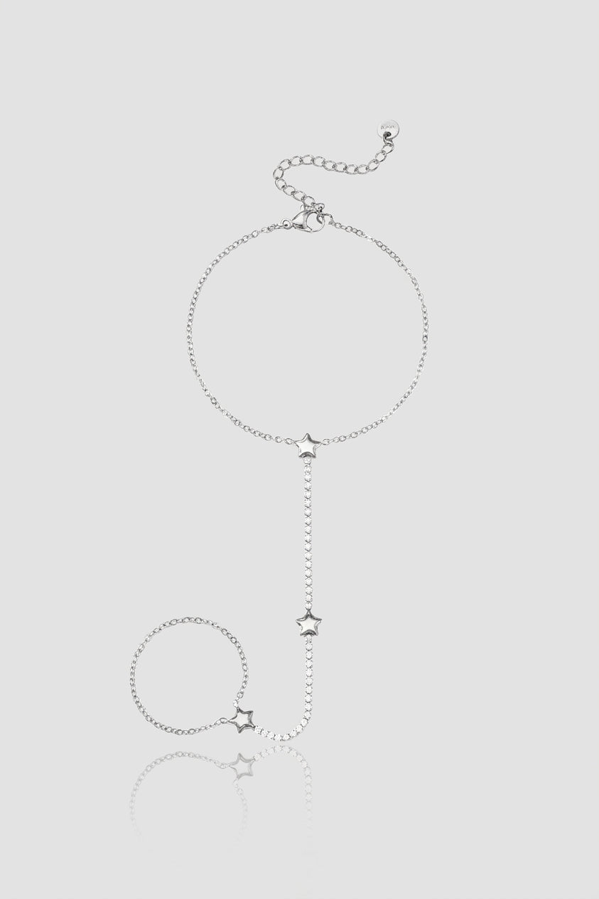 =Bracelet Chaîne de Main Étoile Argent | Atelier des bijoux