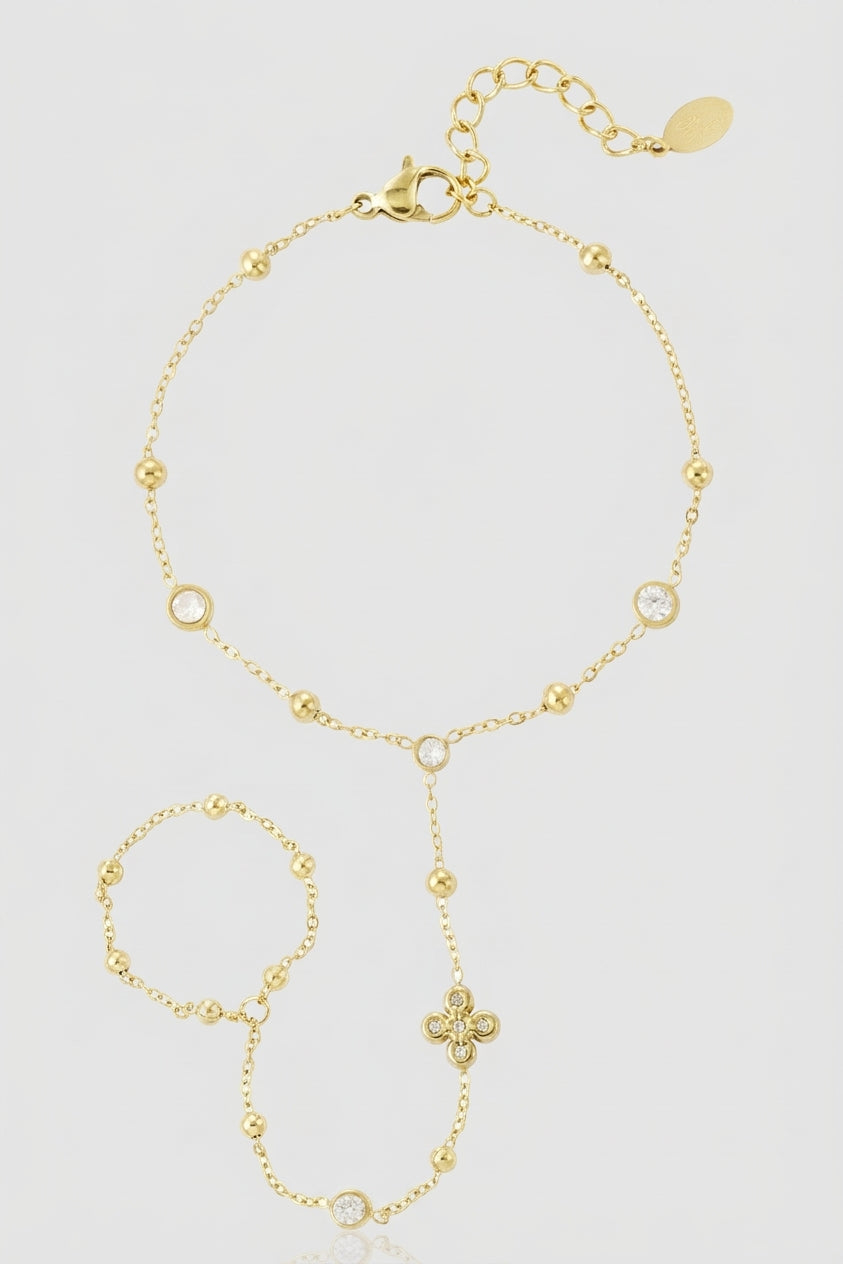 =Bracelet Chaîne de Main Felia Or | Atelier des bijoux