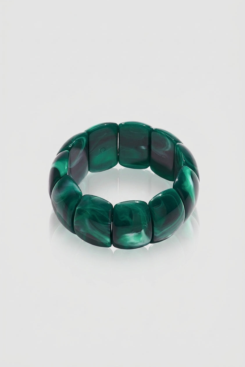 =Bracelet Jonc Écaille Vert | Atelier des bijoux