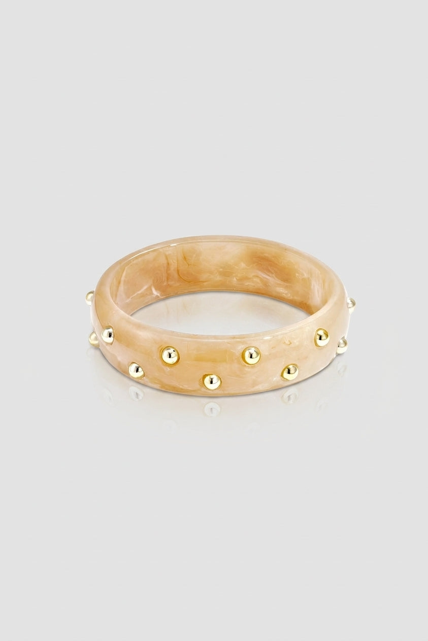 =Bracelet Jonc Hélios Brun clair | Atelier des bijoux