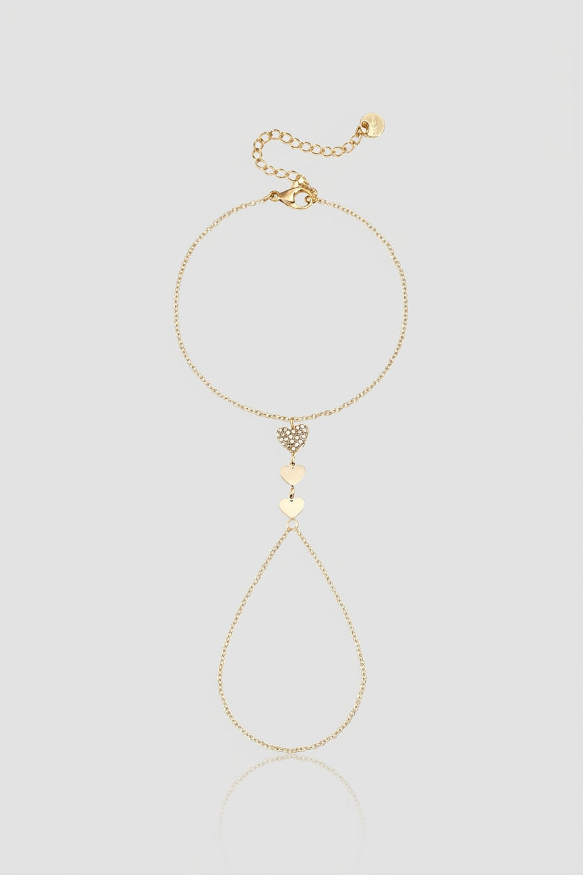 =Bracelet de Main Cœur Or | Atelier des bijoux