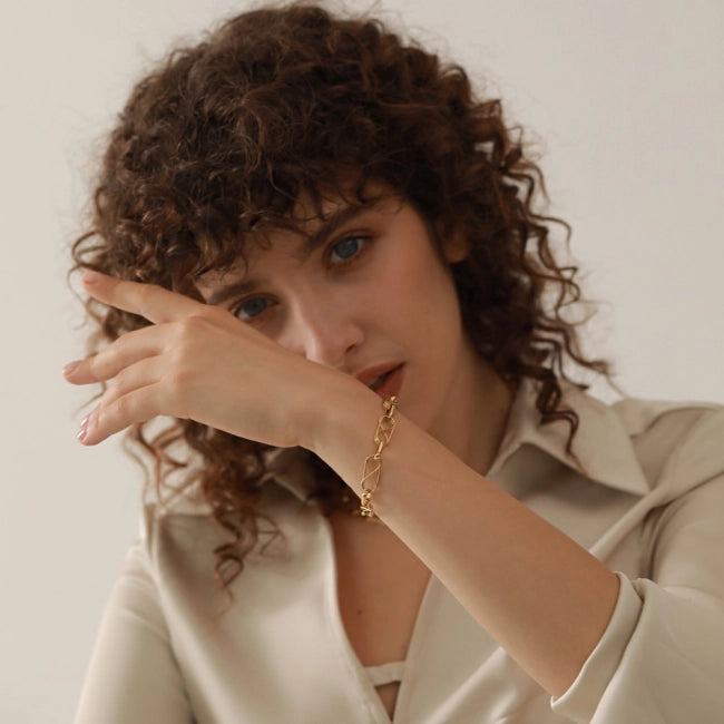 Bracelet à grosse maille Aurora - Ma boutique