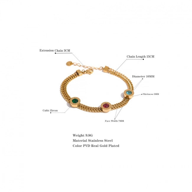 Bracelet chaîne à maille Cassiope - Ma boutique