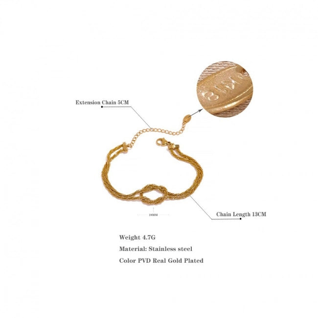 Bracelet infini à maille fine Maia - Ma boutique