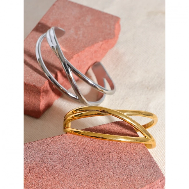 Bracelet jonc à motifs géométriques Éclipse - Ma boutique