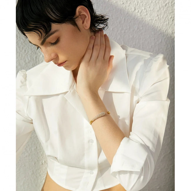 Bracelet jonc à pierres Vénusia - Ma boutique