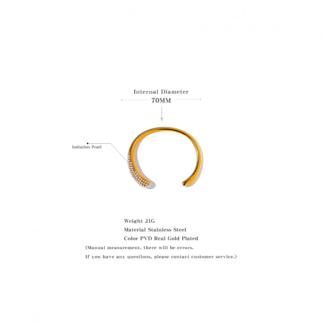 Bracelet jonc à pierres Vénusia - Ma boutique