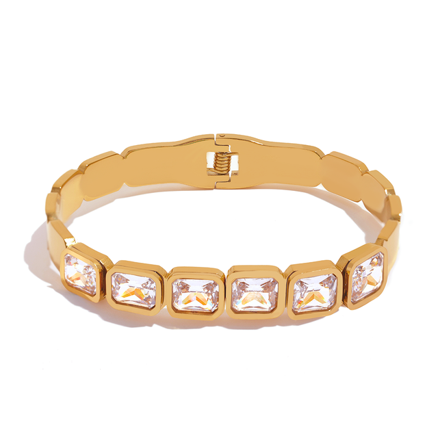 Bracelet jonc avec pierres Célestia - Ma boutique