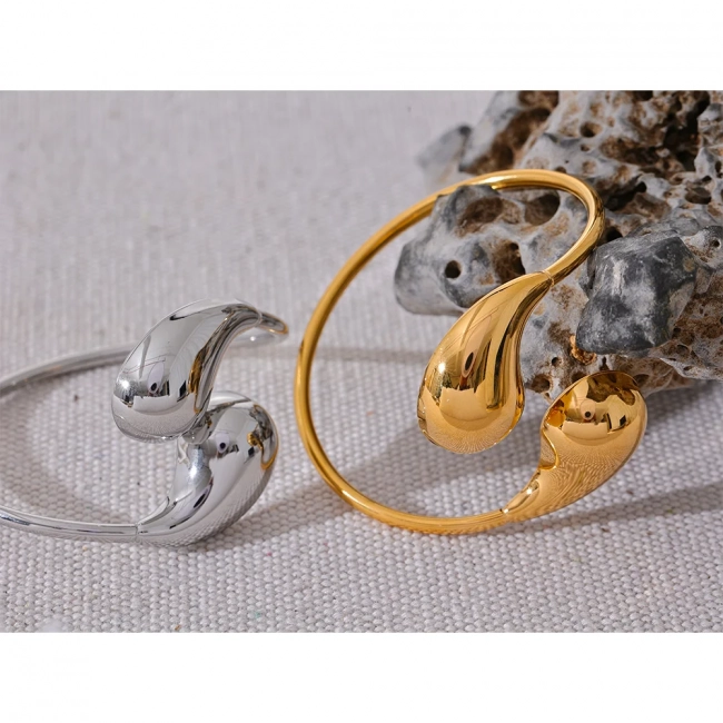 Bracelet jonc géométrique Solara - Ma boutique