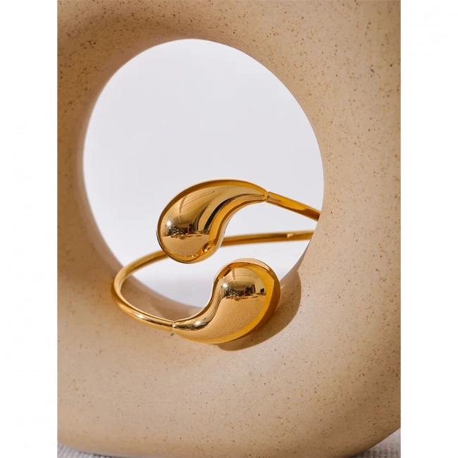 Bracelet jonc géométrique Solara - Ma boutique