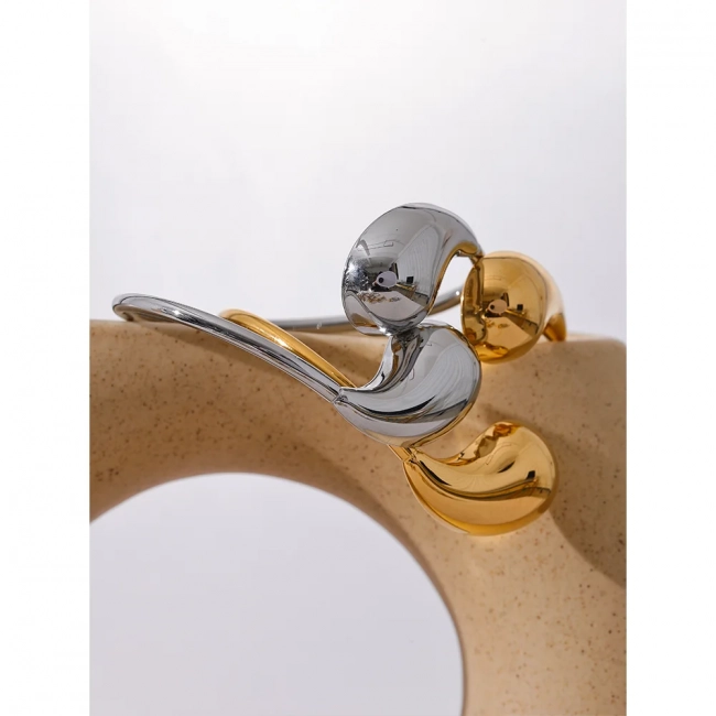 Bracelet jonc géométrique Solara - Ma boutique