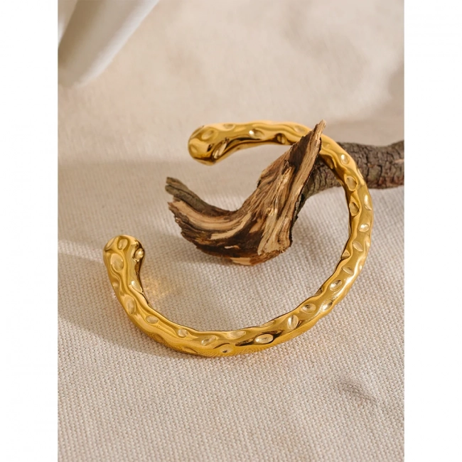 Bracelet jonc ouvert or Arcana - Ma boutique