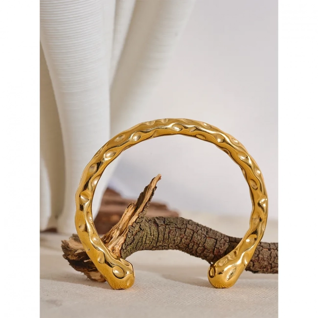 Bracelet jonc ouvert or Arcana - Ma boutique