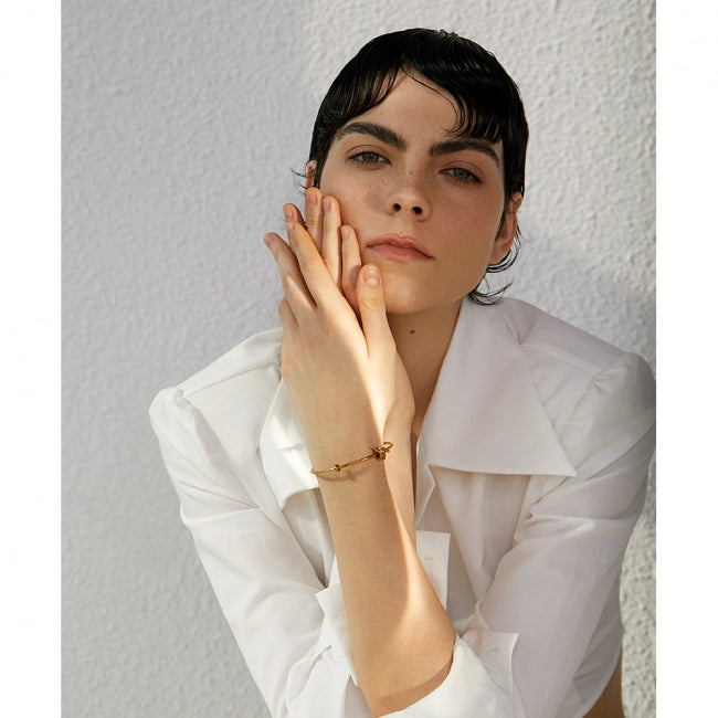 Bracelet jonc à boules et nœud Radiance - Ma boutique