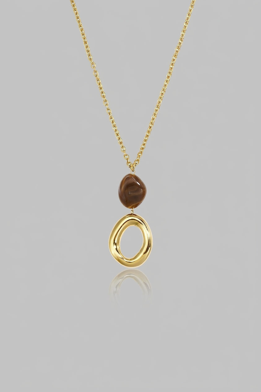 =Collier Elara Brun | Atelier des bijoux