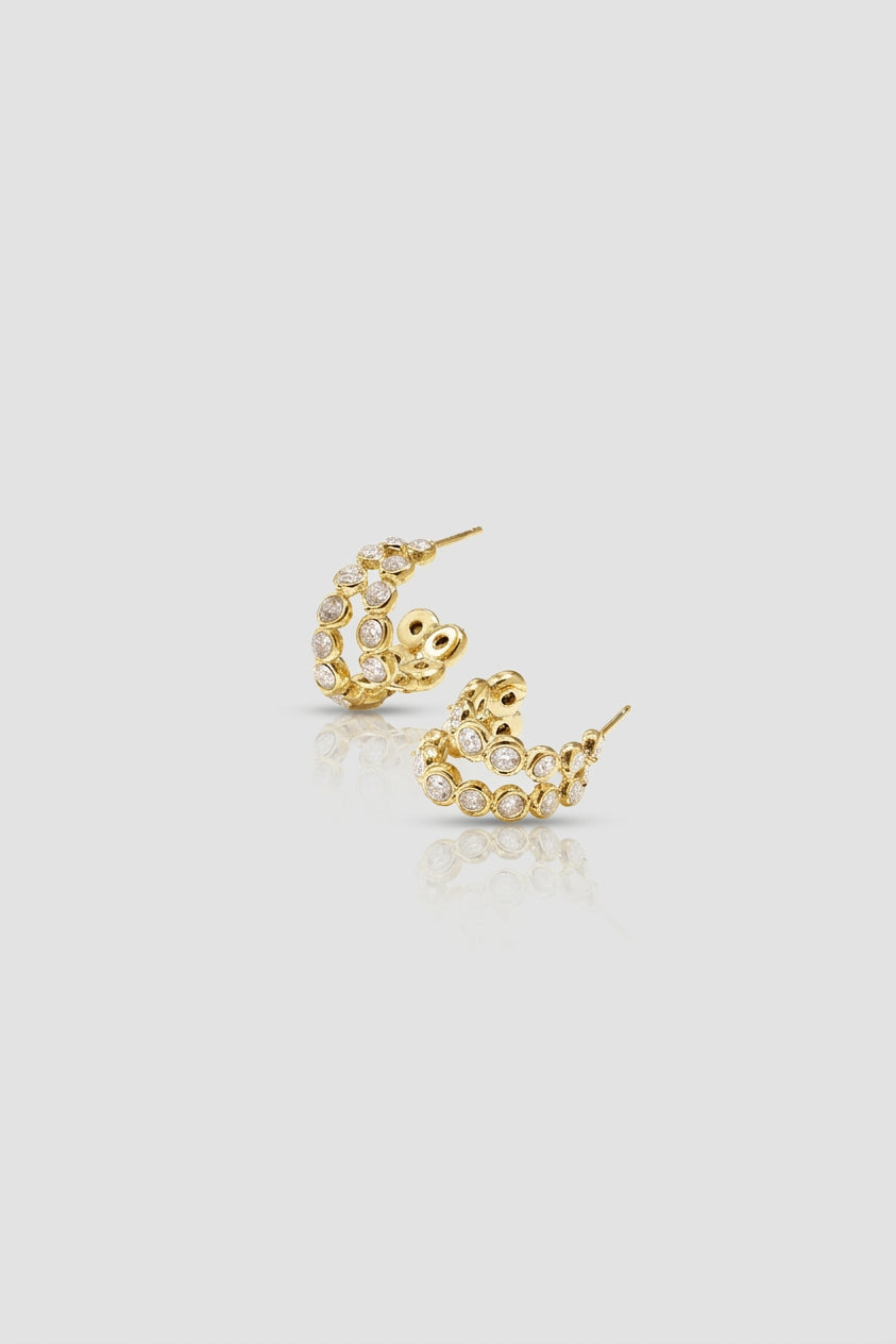 =Créoles Double Rang Or | Atelier des bijoux