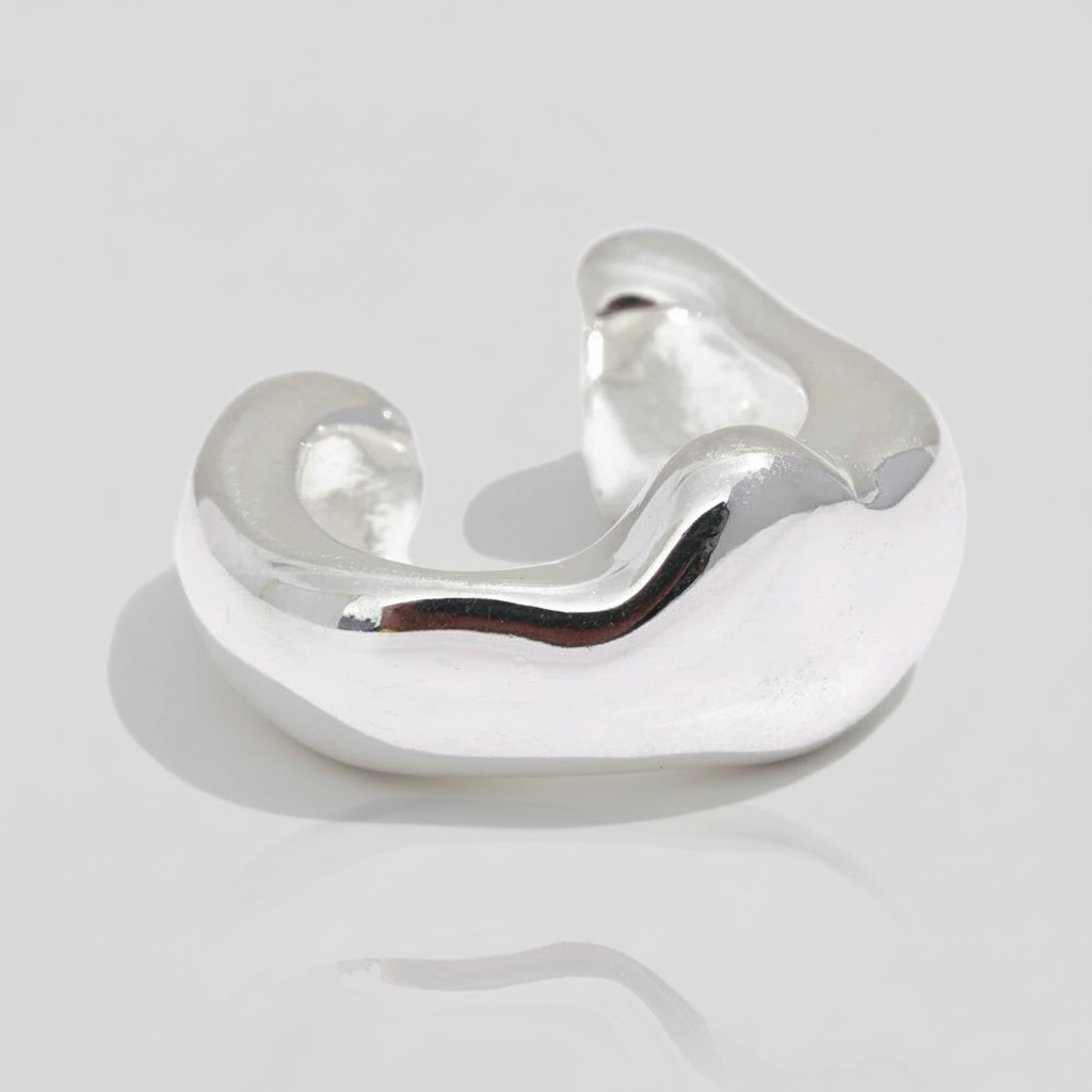 =Ear cuff argent sterling 925 Selene Argent | Atelier des bijoux