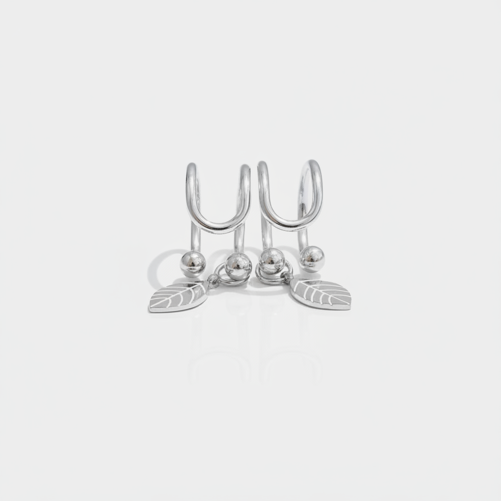 =Earcuff Little leaf Argent | Atelier des bijoux