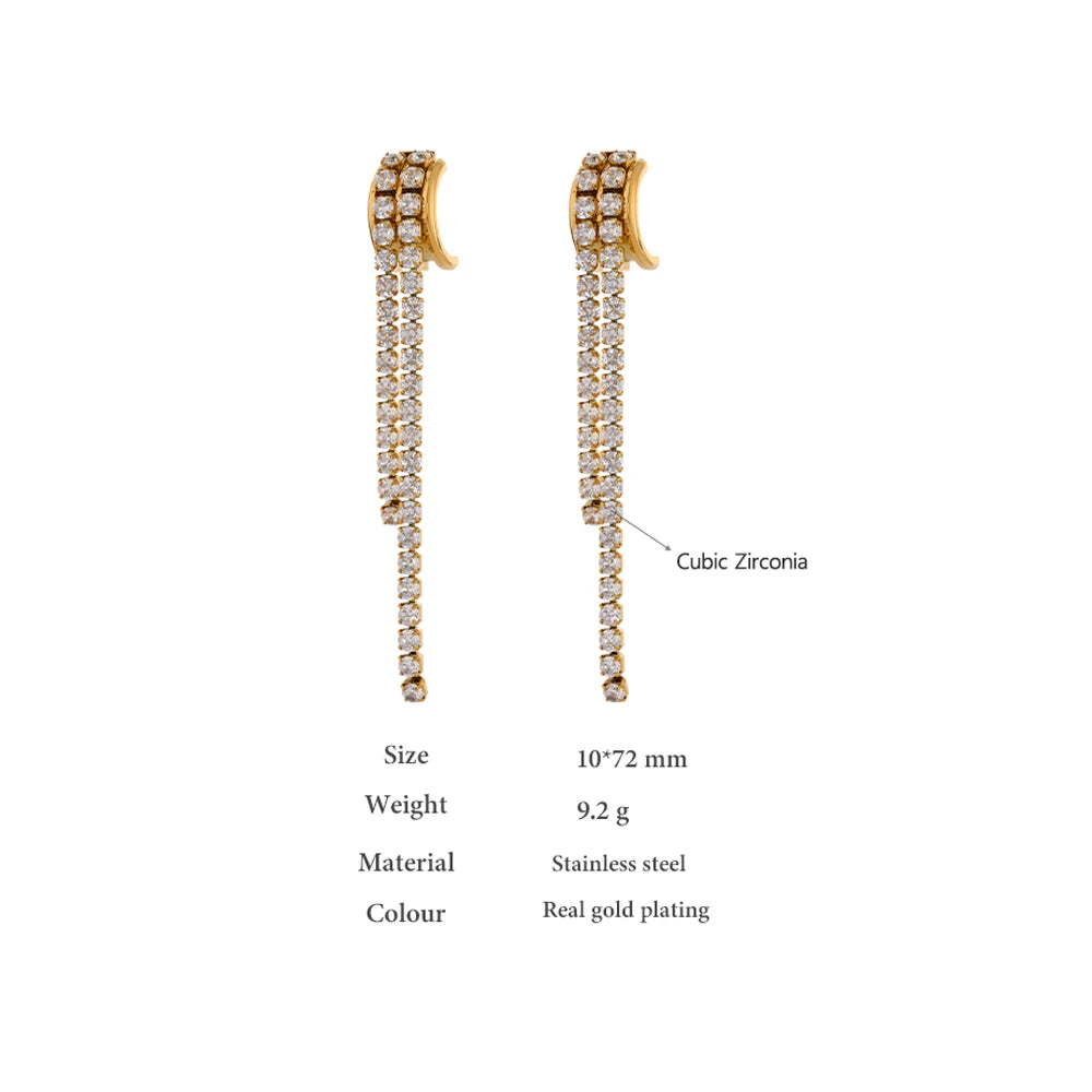 Boucle d'oreille pendante Nadia - Ma boutique