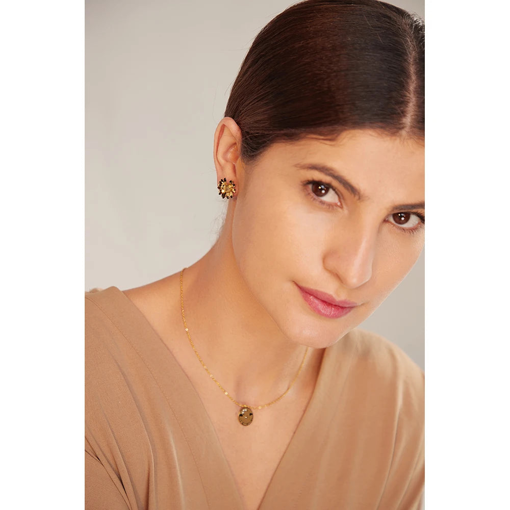 Boucle d'oreille en forme de fleur Aurore - Ma boutique