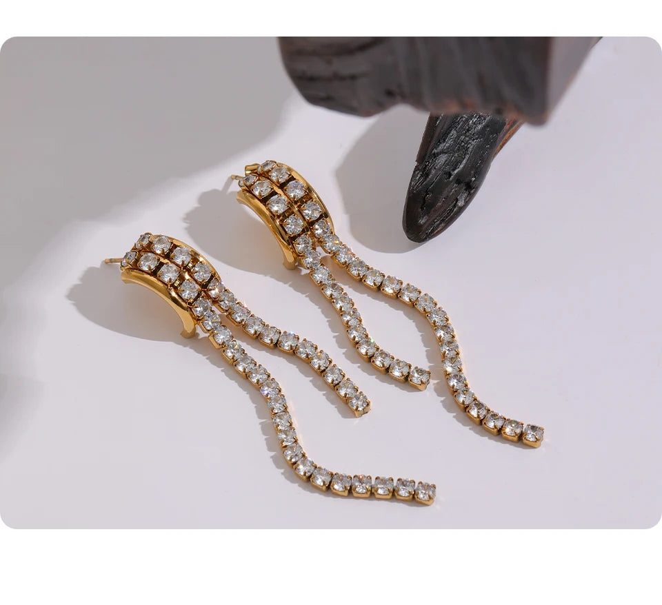 Boucle d'oreille pendante Nadia - Ma boutique