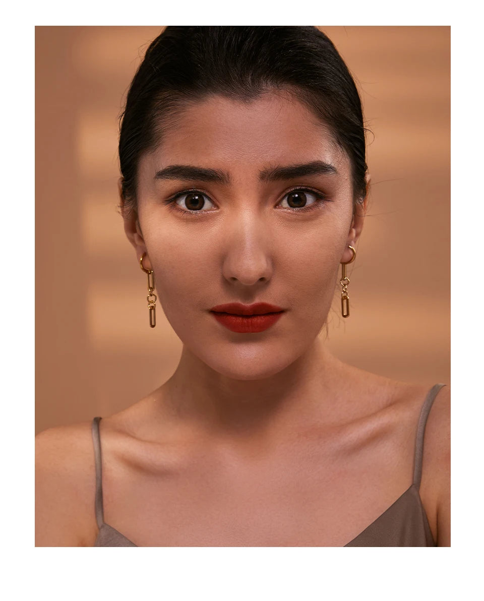 Boucle d'oreille créole pendante Saïa - Ma boutique