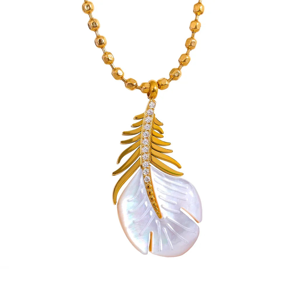 Collier en forme de plume - Feather - Ma boutique