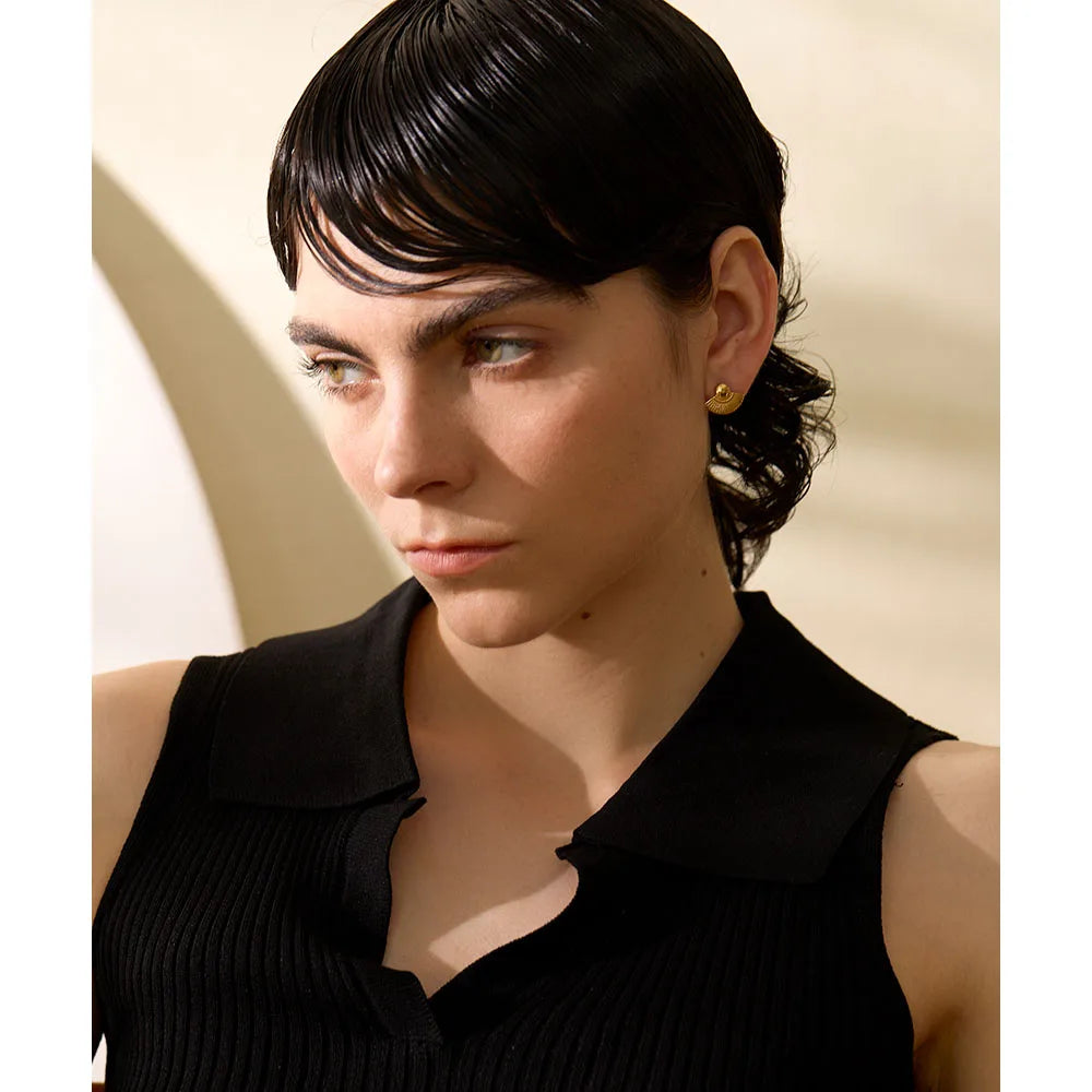 Boucle d'oreille coquillage Zéphyr - Ma boutique