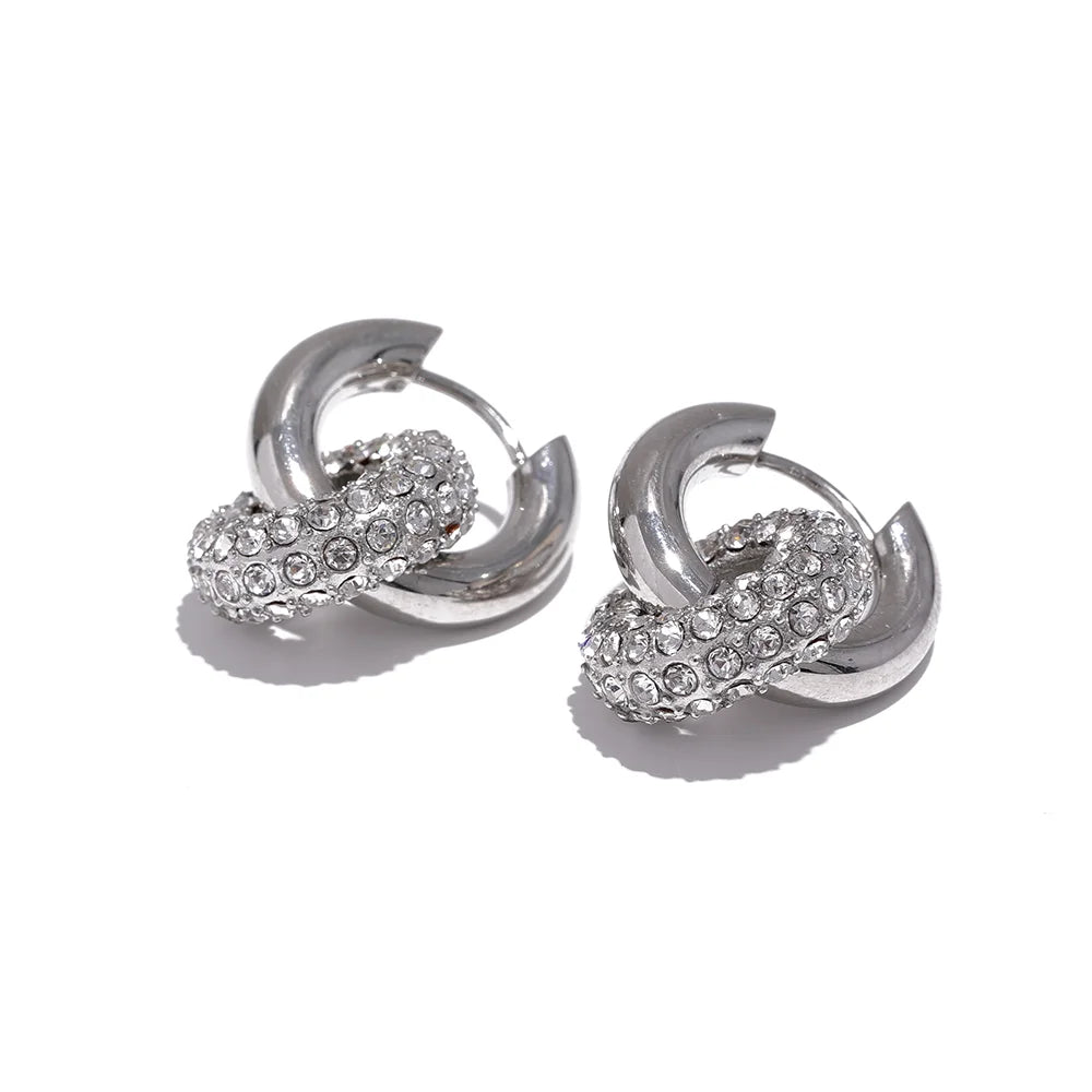 Boucle d'oreille créole pendante Yulia - Ma boutique