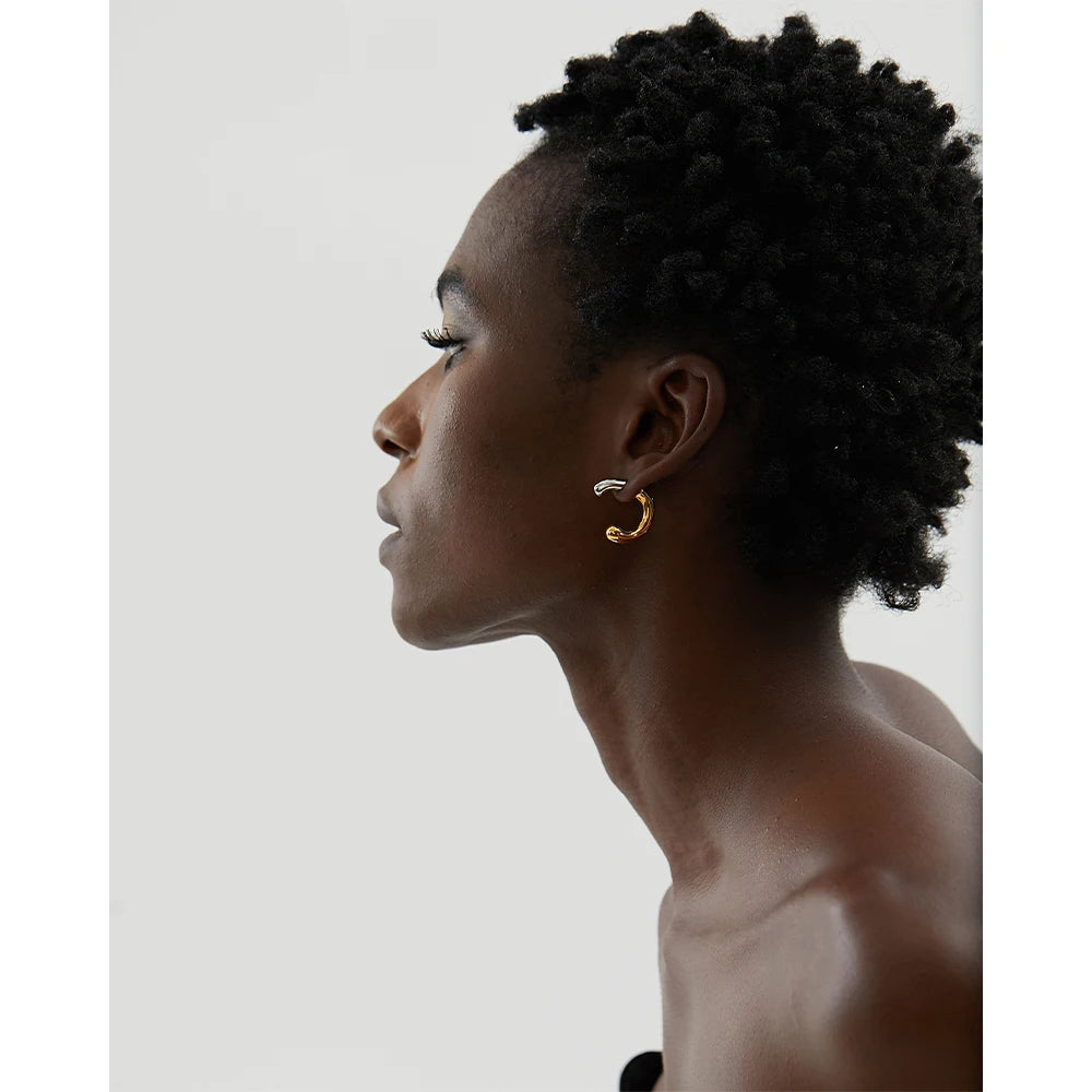 Boucle d'oreille bicolore Ciel - Ma boutique