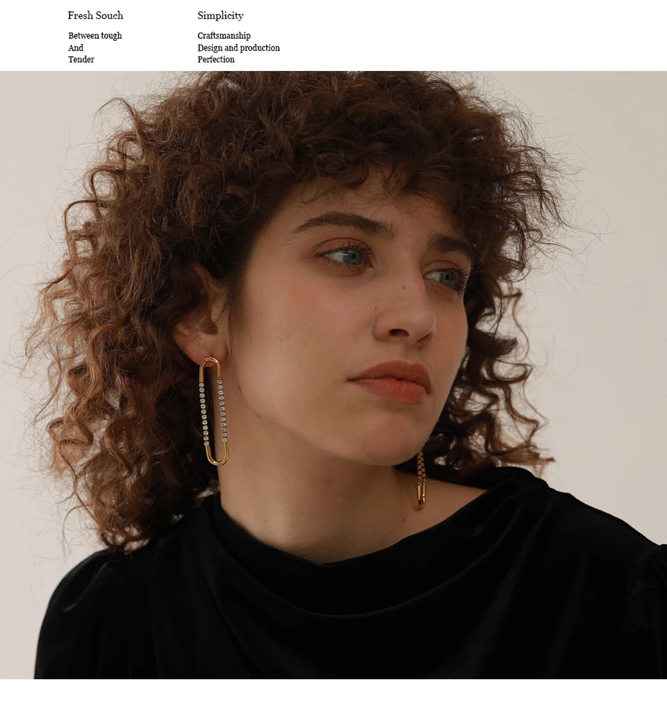 Boucle d'oreille pendante Alyssia - Ma boutique