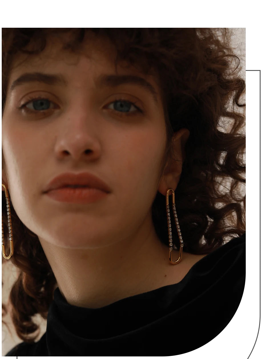 Boucle d'oreille pendante Alyssia - Ma boutique