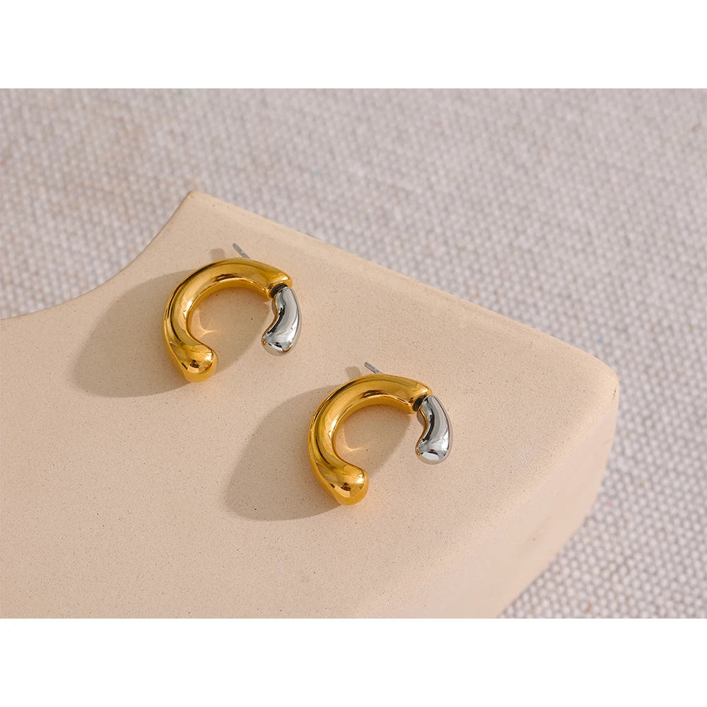 Boucle d'oreille bicolore Ciel - Ma boutique