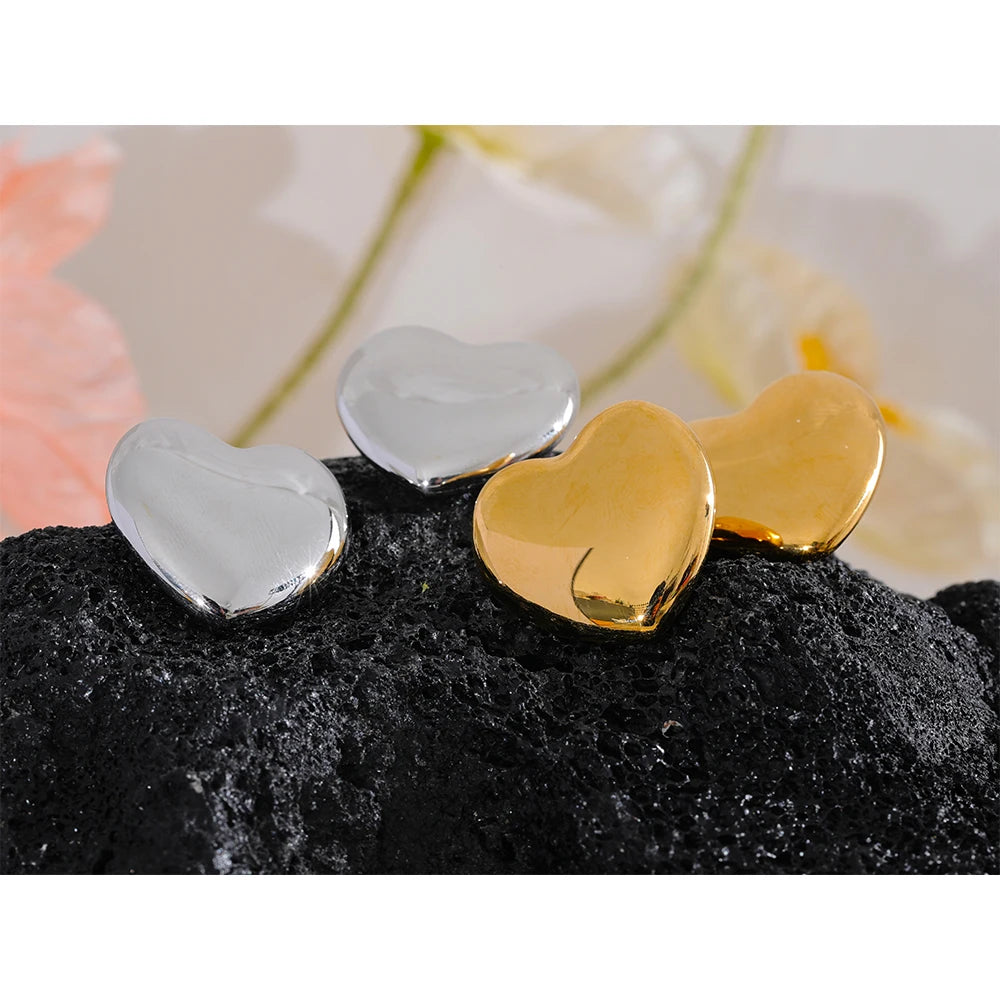 Boucle d'oreille en coeur Cygne - Ma boutique