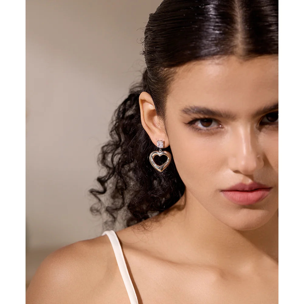 Boucle d'oreille coeur femme Levy - Ma boutique