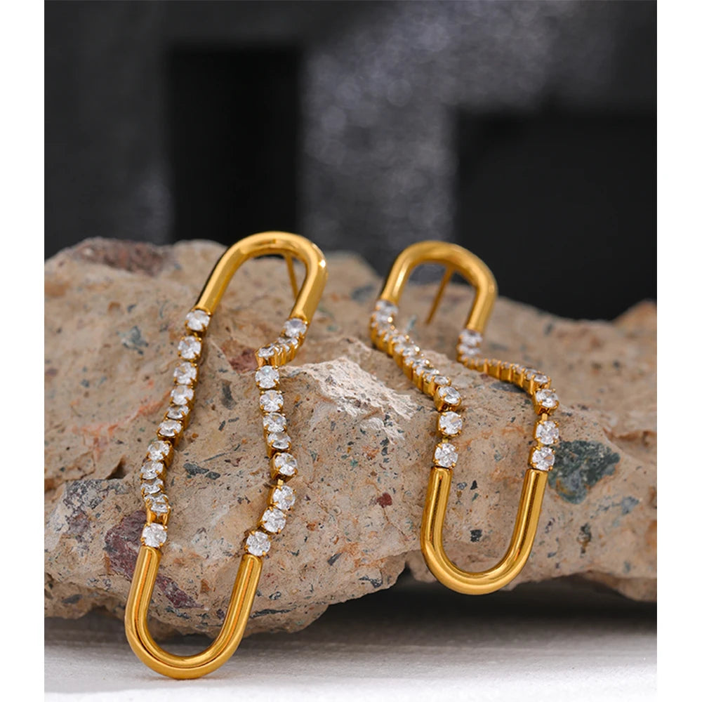 Boucle d'oreille pendante Alyssia - Ma boutique