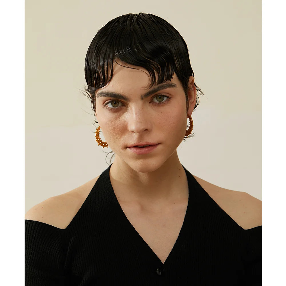 Boucle d'oreille créole fantaisie Galaxie - Ma boutique