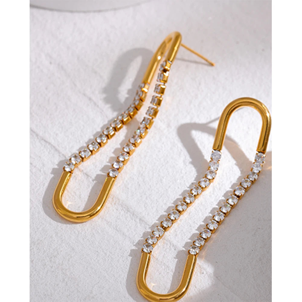 Boucle d'oreille pendante Alyssia - Ma boutique