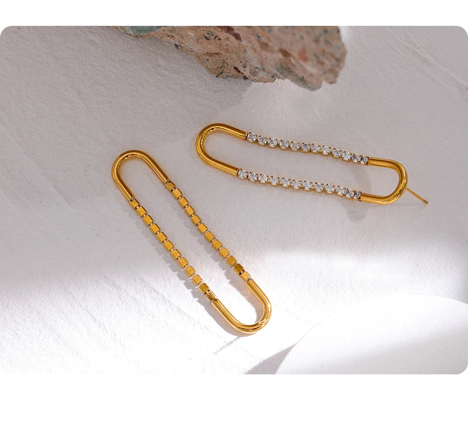 Boucle d'oreille pendante Alyssia - Ma boutique