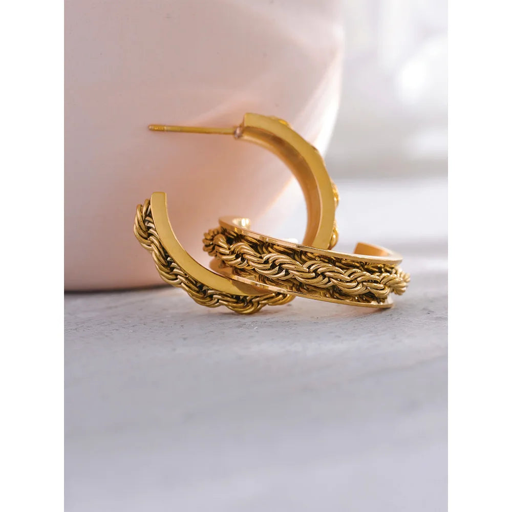 Boucle d'oreille créole Célestine - Ma boutique