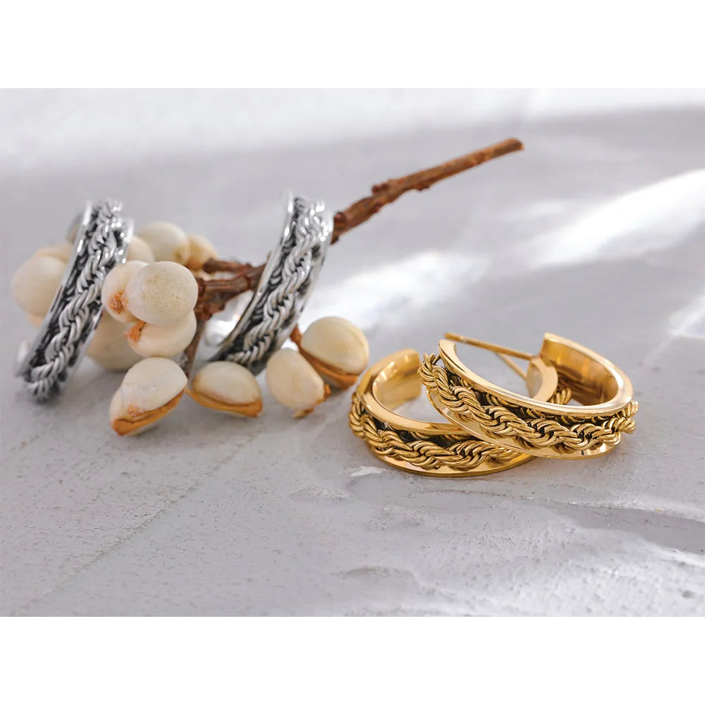 Boucle d'oreille créole Célestine - Ma boutique