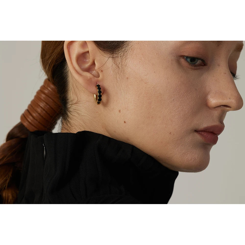 Boucle d'oreille or créole Nérée - Ma boutique