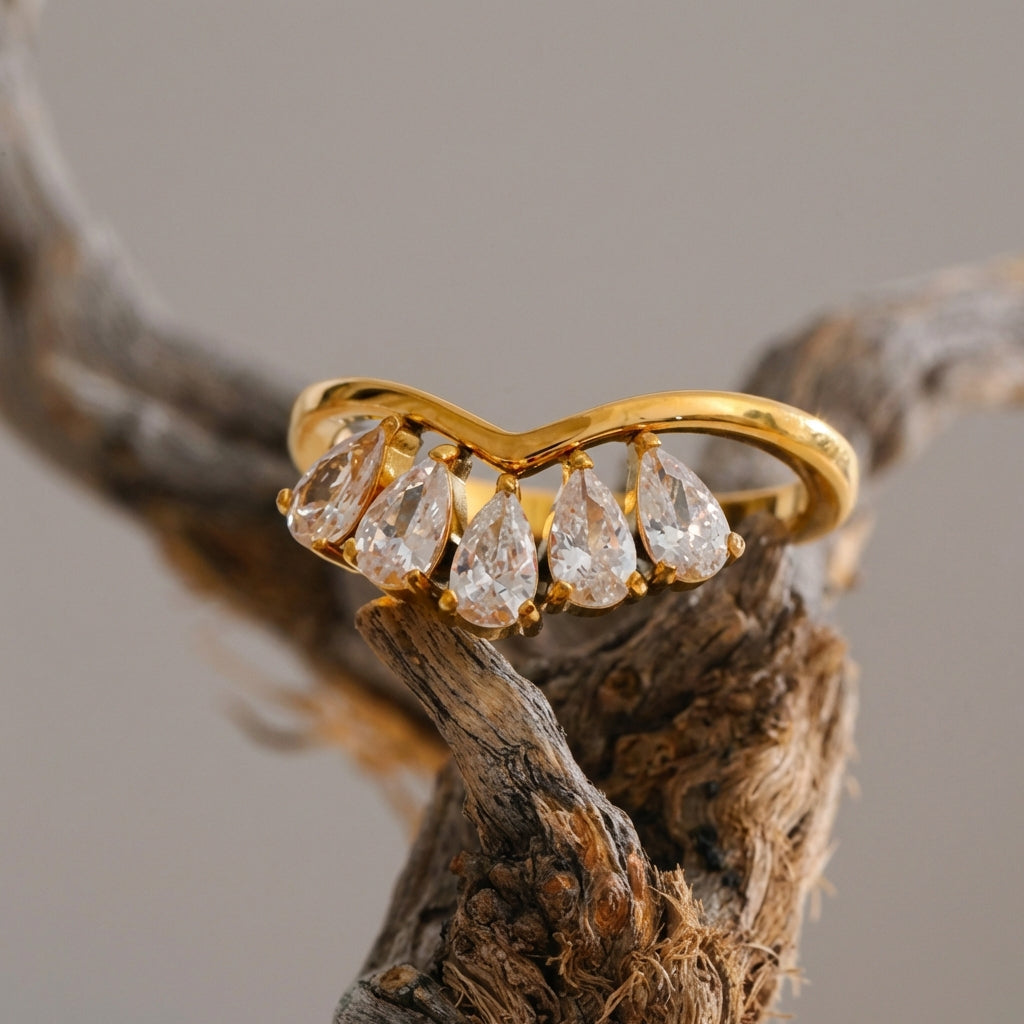 Bague Chevron - Aria - L'atelier des bijoux