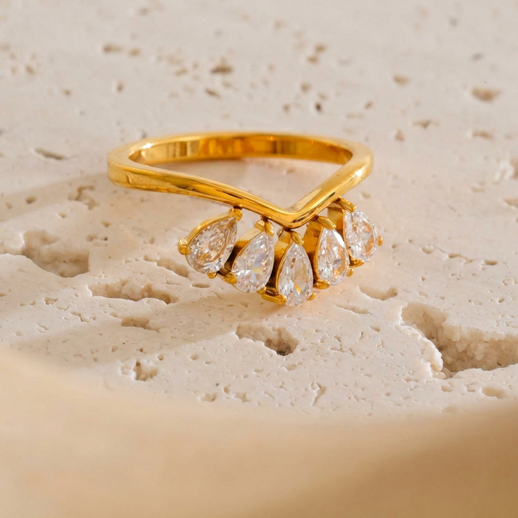 Bague Chevron - Aria - L'atelier des bijoux