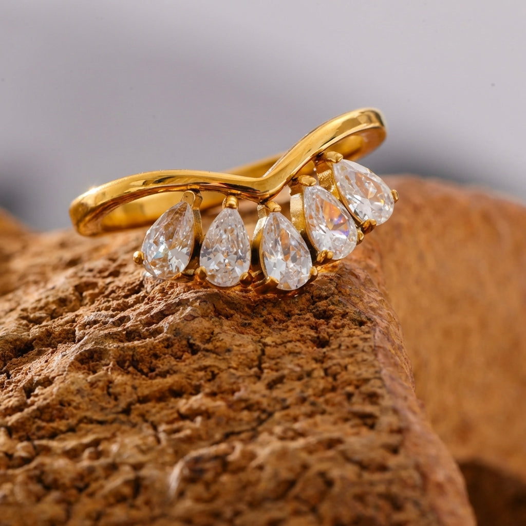 Bague Chevron - Aria - L'atelier des bijoux