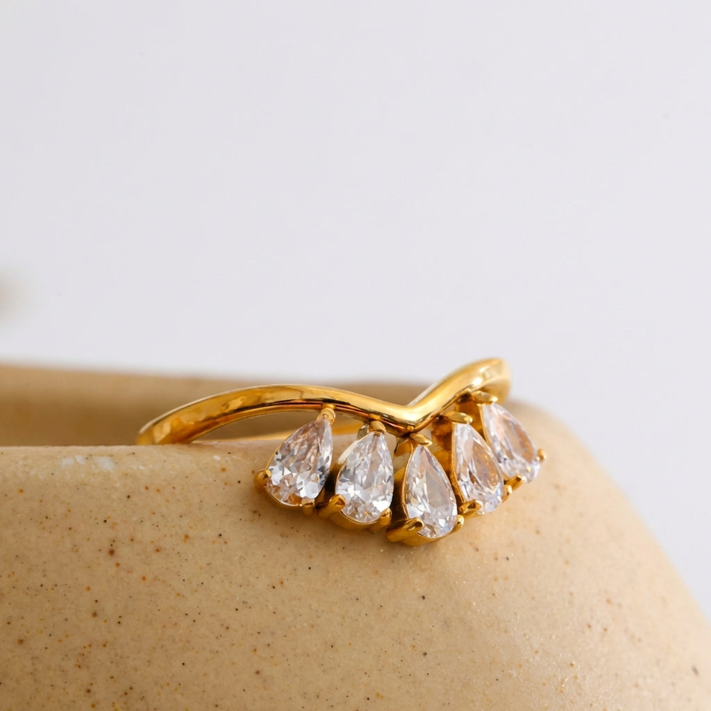 Bague Chevron - Aria - L'atelier des bijoux