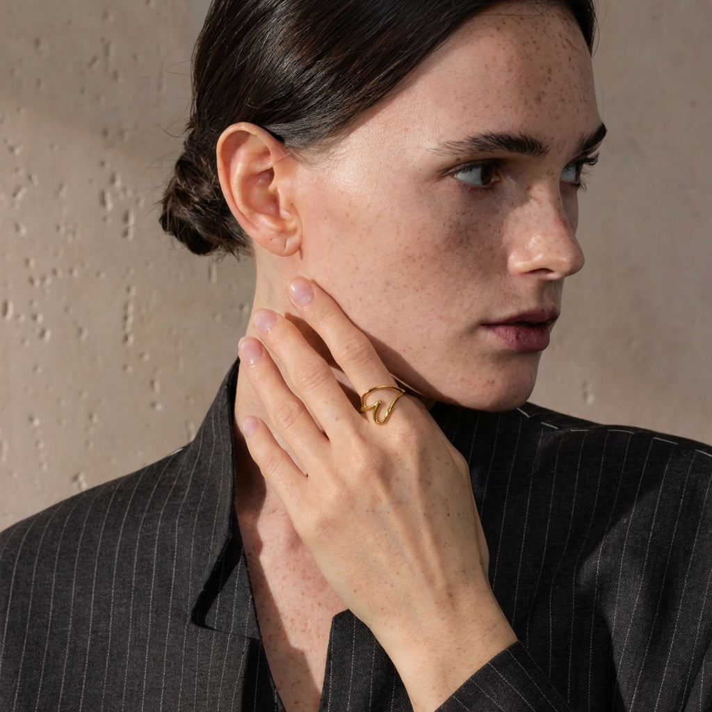 Bague Cœur Abstrait - Amour - L'atelier des bijoux