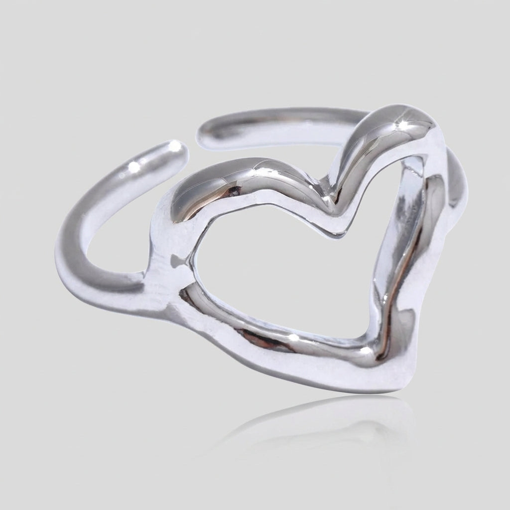 Bague Cœur Organique Cora - L'atelier des bijoux