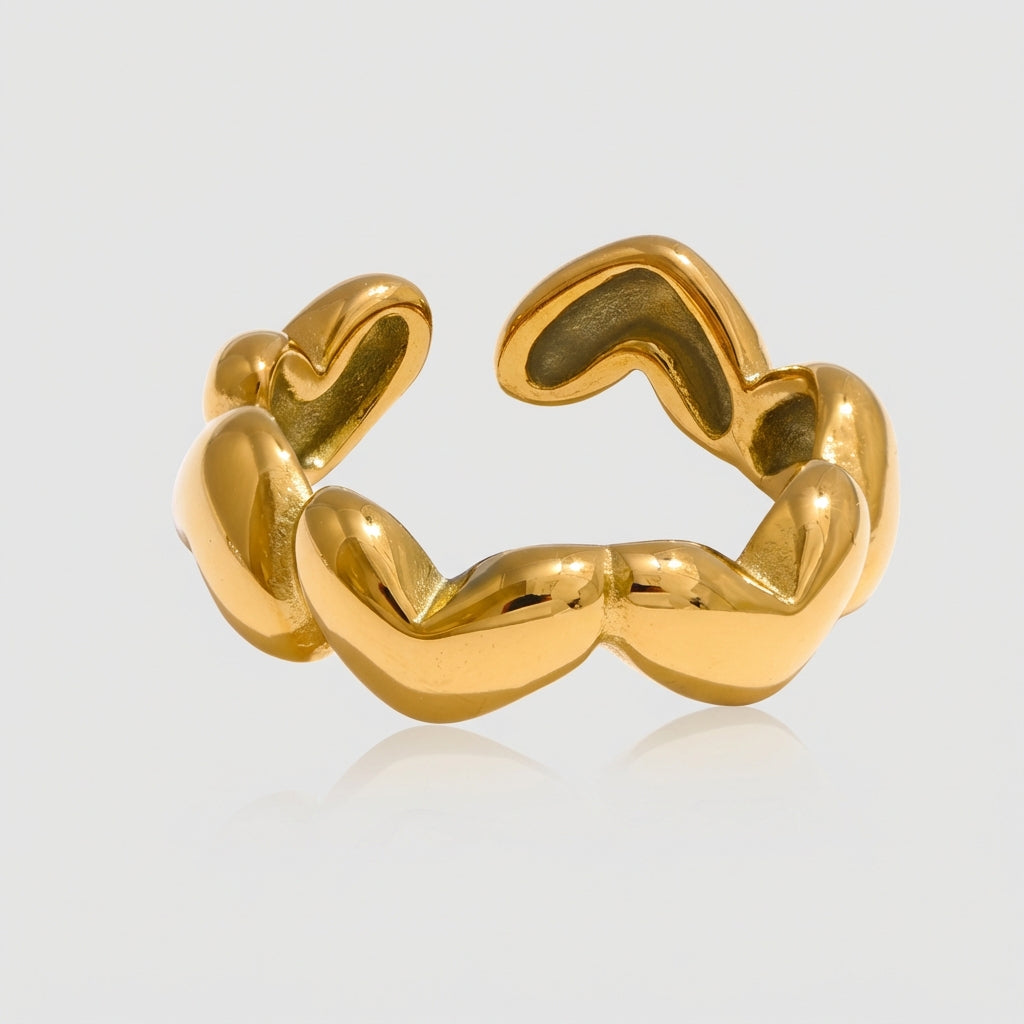 Bague Motif Coeurs - Cora - L'atelier des bijoux