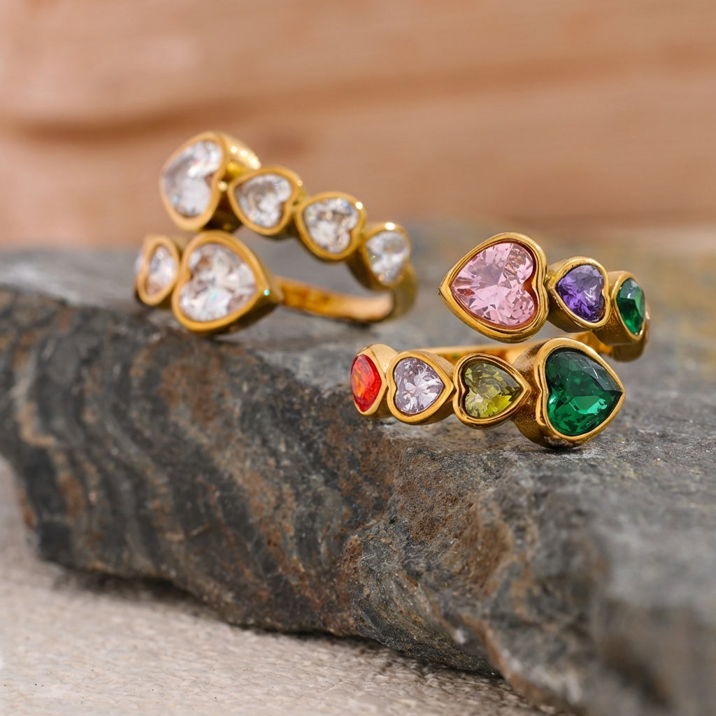 Bague Multiples Coeurs - Cléa - L'atelier des bijoux